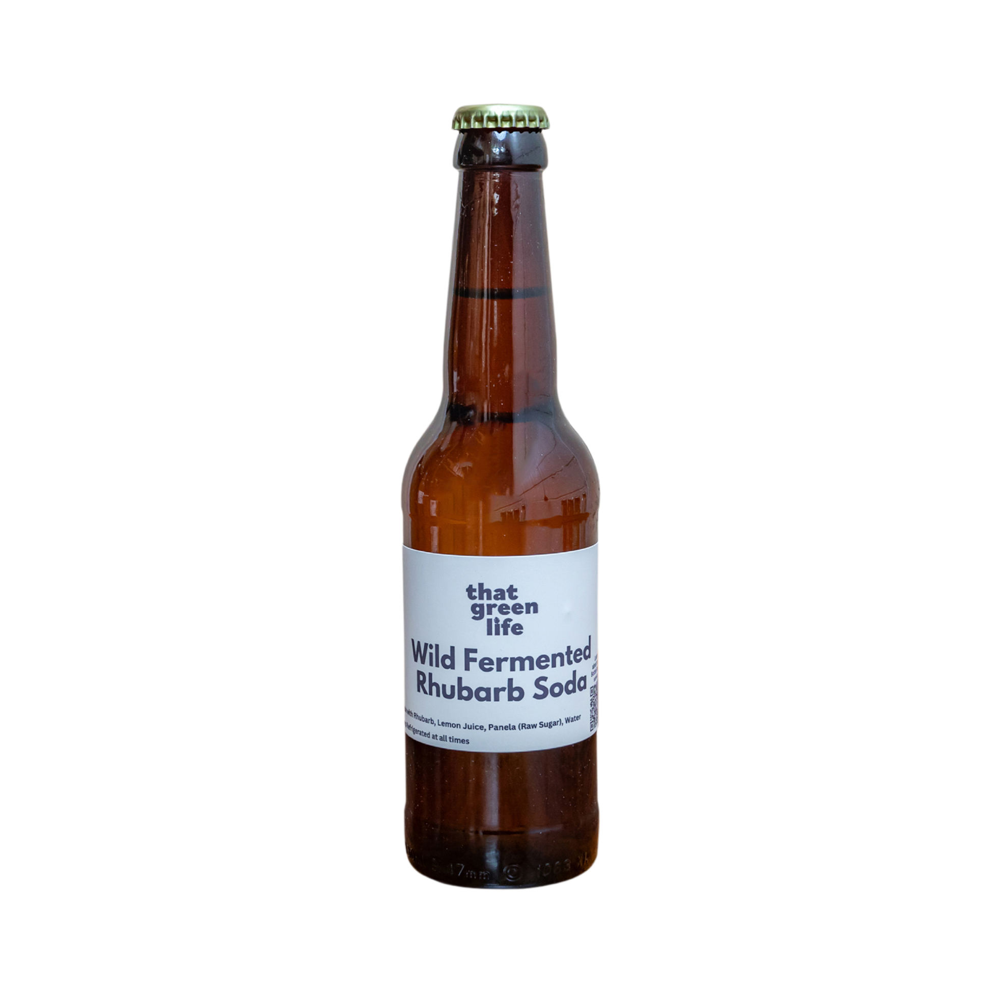 Wild Fermented Rhubarb Soda